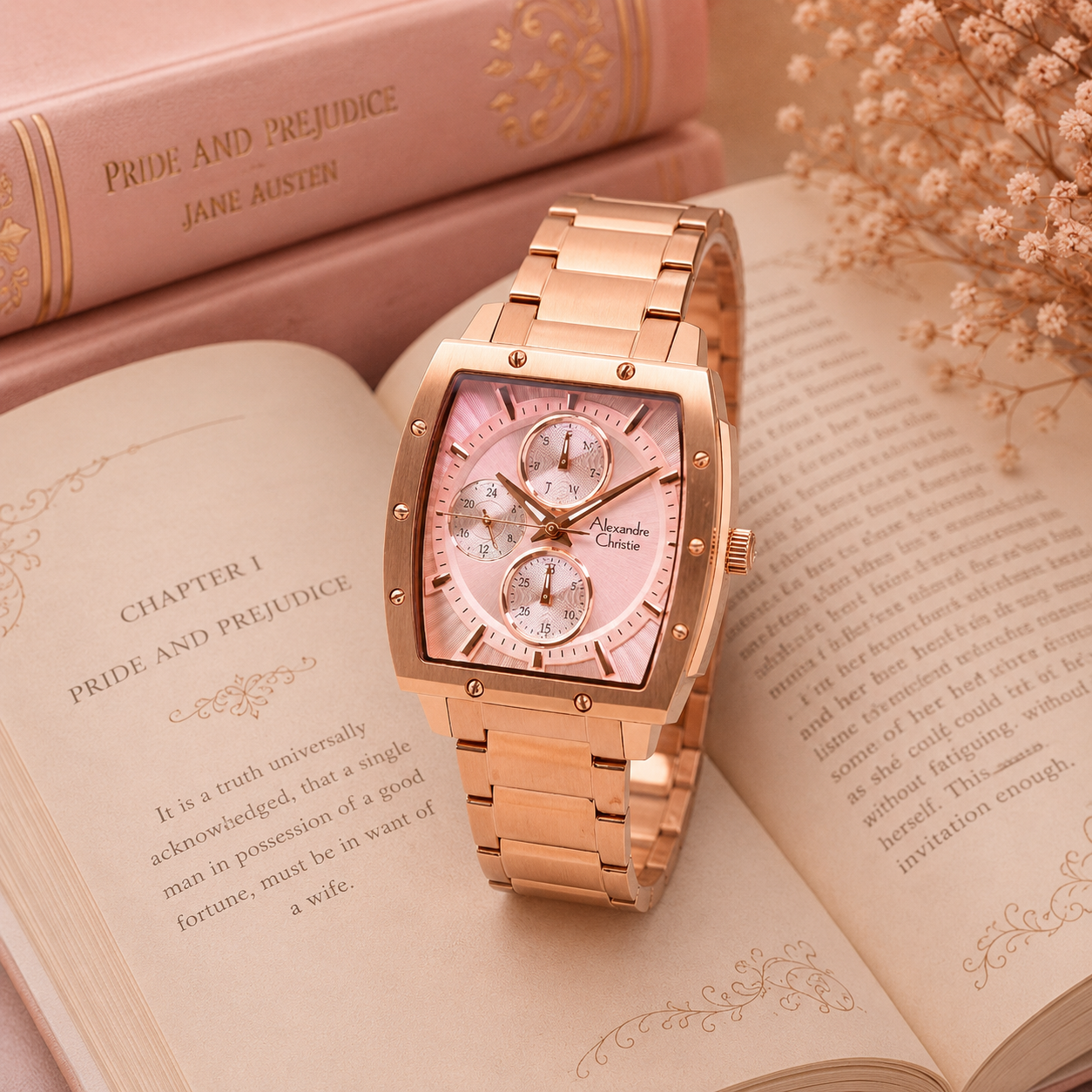 Alexandre Christie 6376 Rantai Full Rosegold