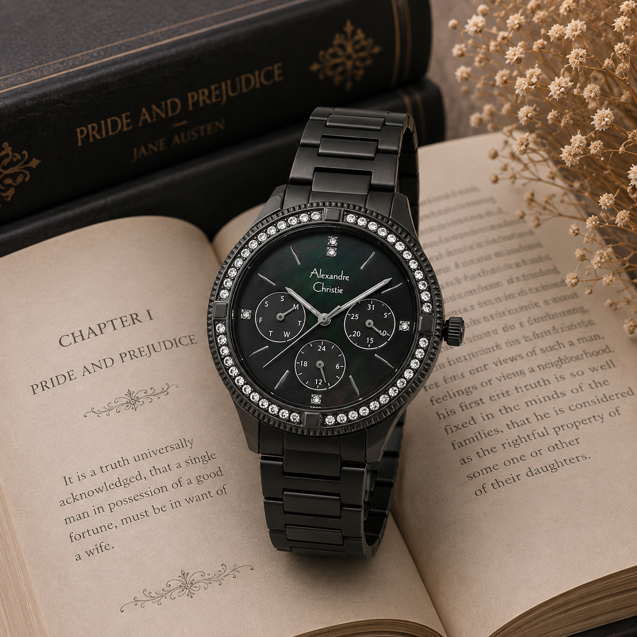 Alexandre Christie 2771 Rantai Full Hitam