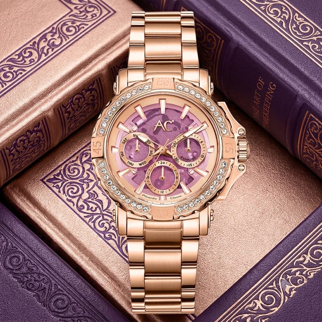 Alexandre Christie 9205 BF (AC Collection Rosegold Dasar Merah muda)