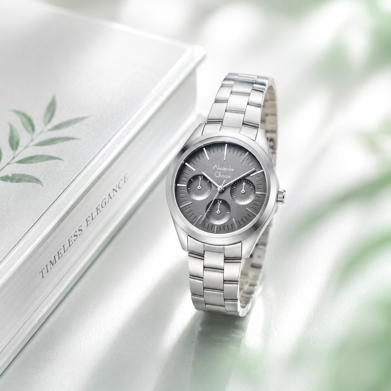 Alexandre Christie 2817 Rantai Silver Dasar Abu
