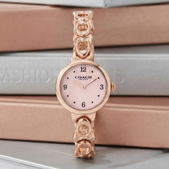 COACH IRIS 14504652 Rose Gold Stainless Steel Strap