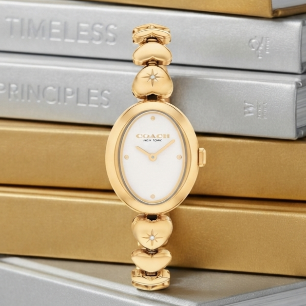 COACH SAMMY 14504638 Gold Stainless Steel Strap