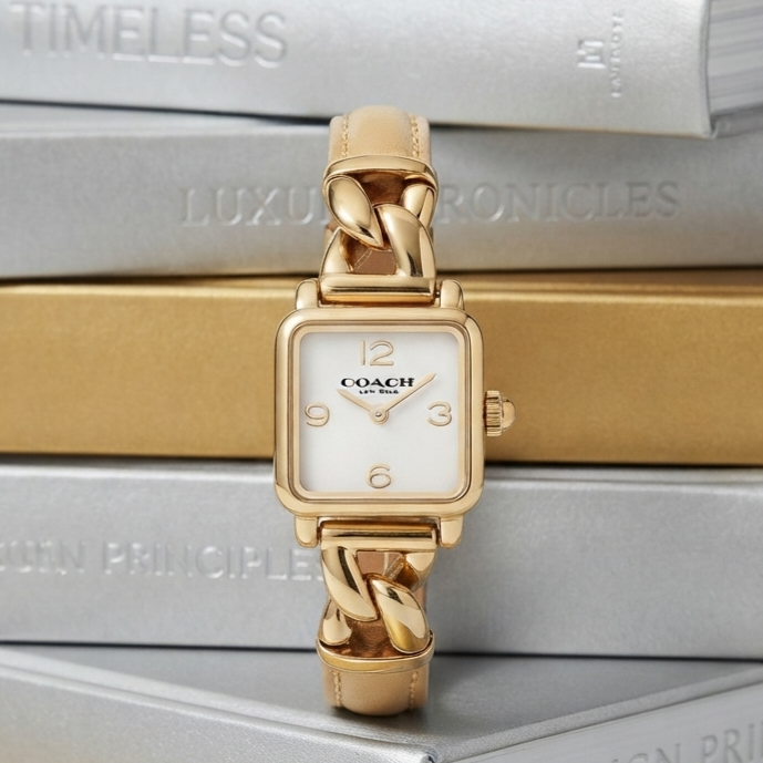 COACH CASS 14504669 Gold Stainless Steel Strap