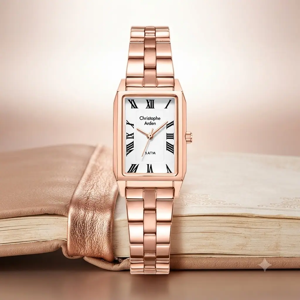 Christophe arden 1007Lh Rosegold Dasar Putih 