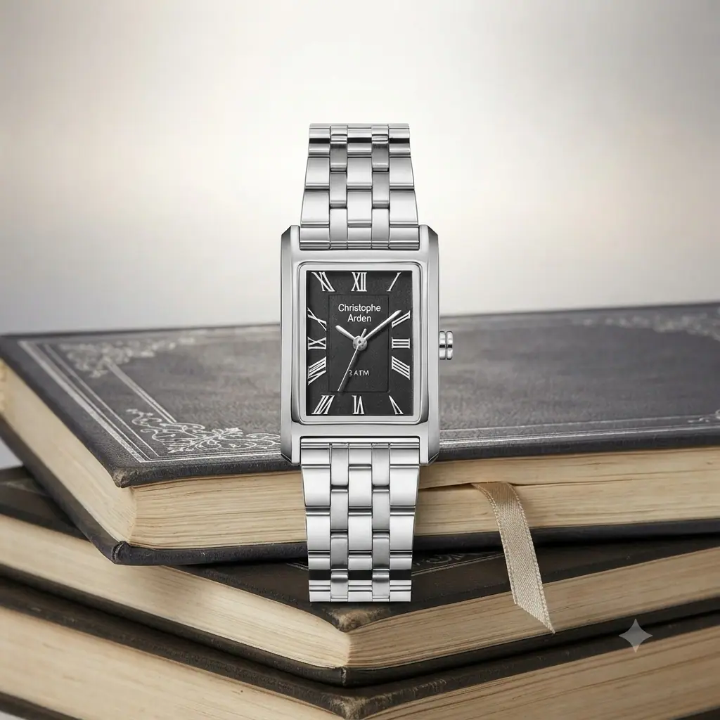 Christophe arden 1006lh Silver Dasar Hitam 
