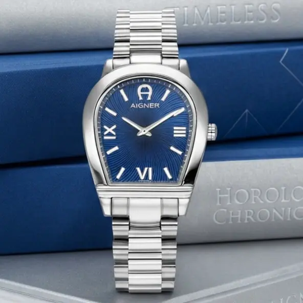 AIGNER MOLISE II AGW.278006.C Silver Dial Blue Stainless Steel Swiss Made