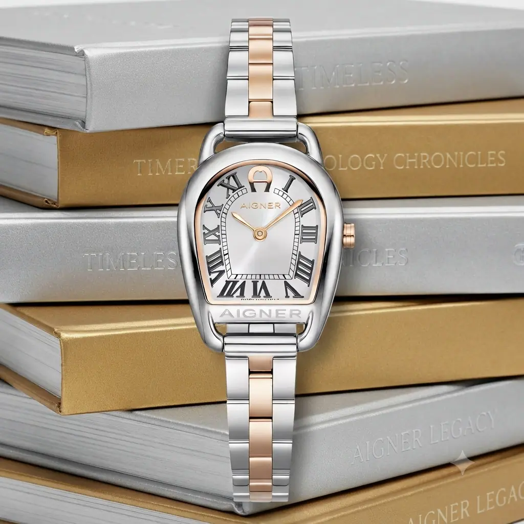 AIGNER AGW.296006.C Rosegold Silver Stainless Steel Swiss Made