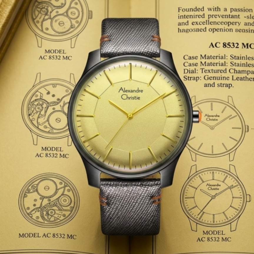 Alexandre Christie 8532 Kulit Abu