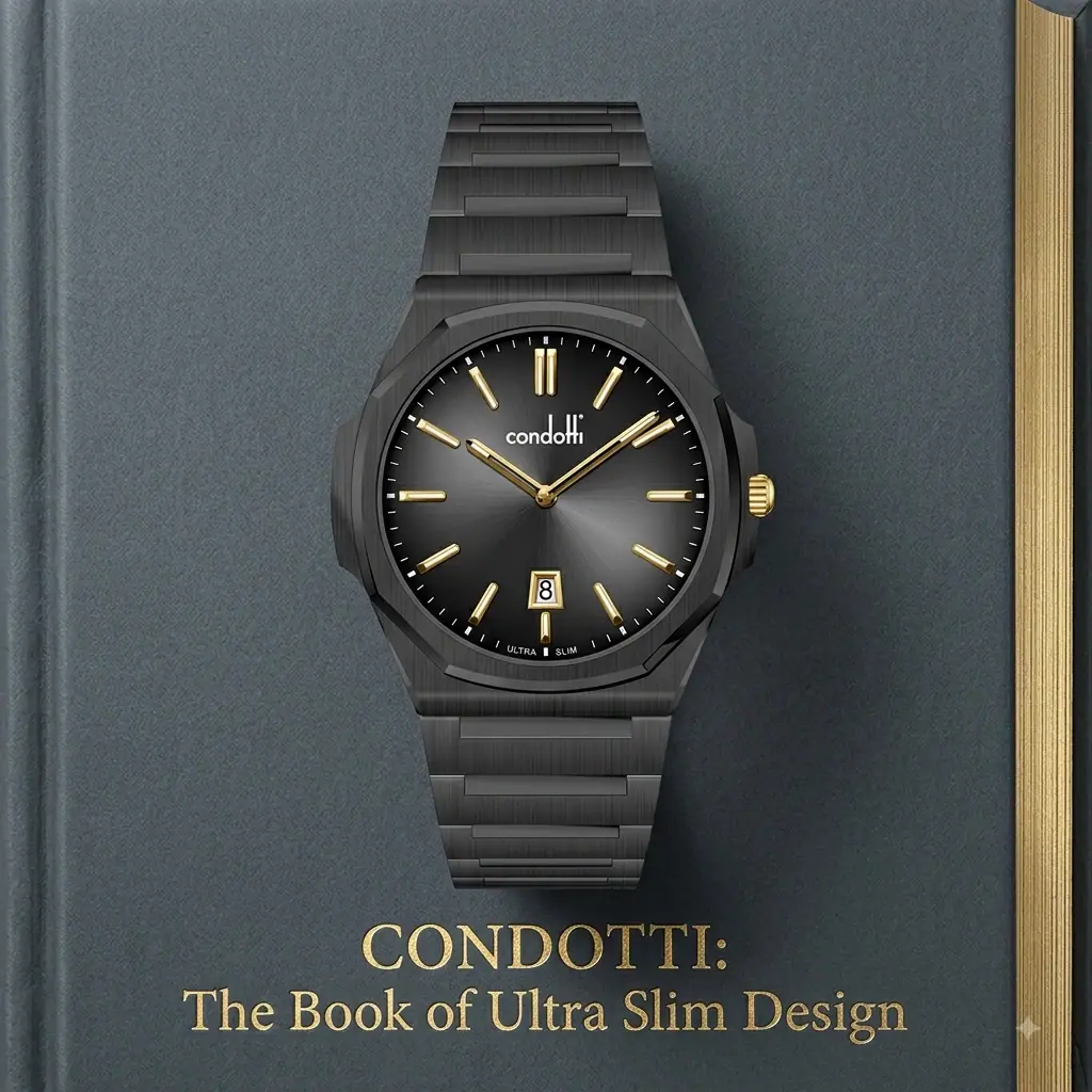 Condotti Ultra cn5157-b03-s04 Full Black jarum Rosegold