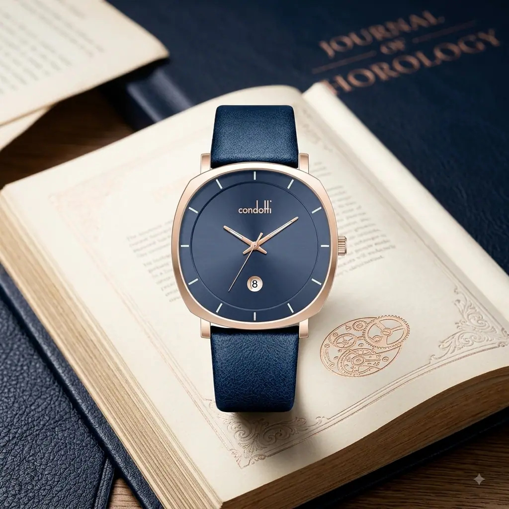 Condoti Decente CN5072-RG04-L04;Kulit Biru Ring Rosegold