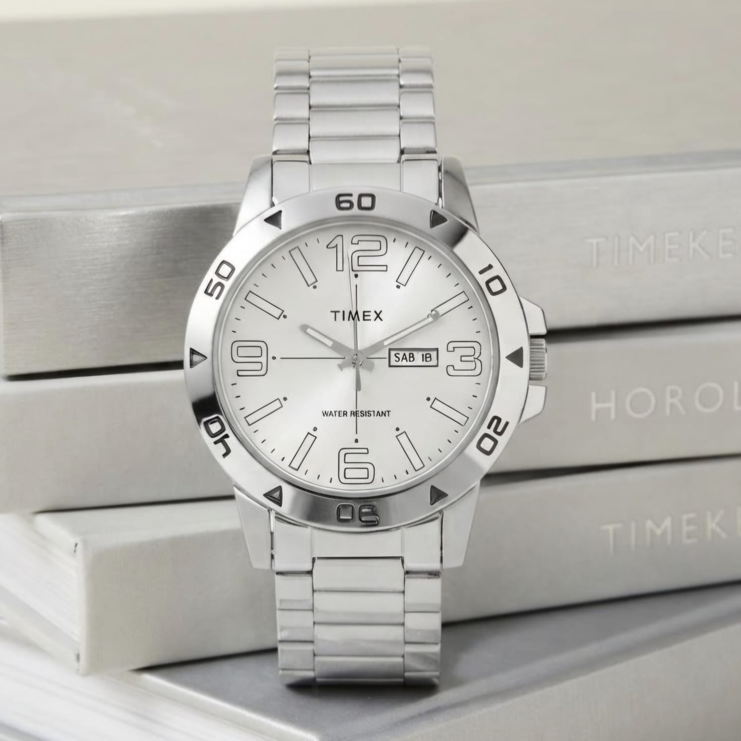 Timex TW2Y97100 Rantai Full Silver