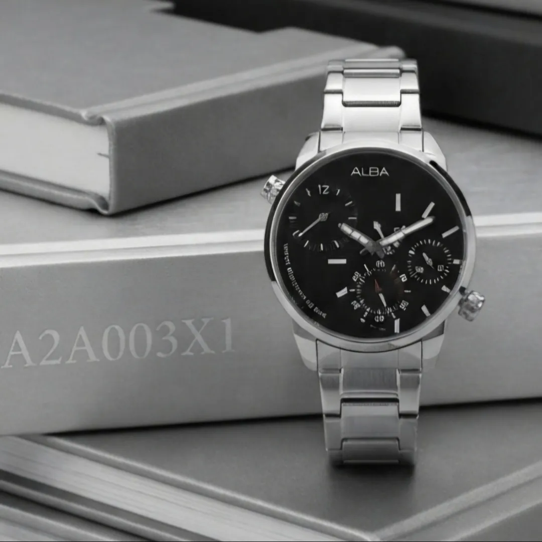 A2A003X1 PRIA SILVER DASAR HITAM