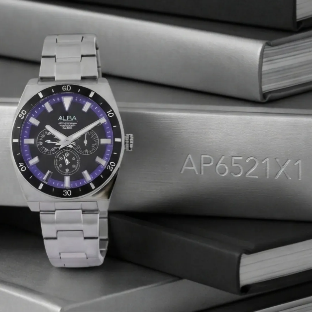 AP6521X1 WANITA SILVER RING PURPLE