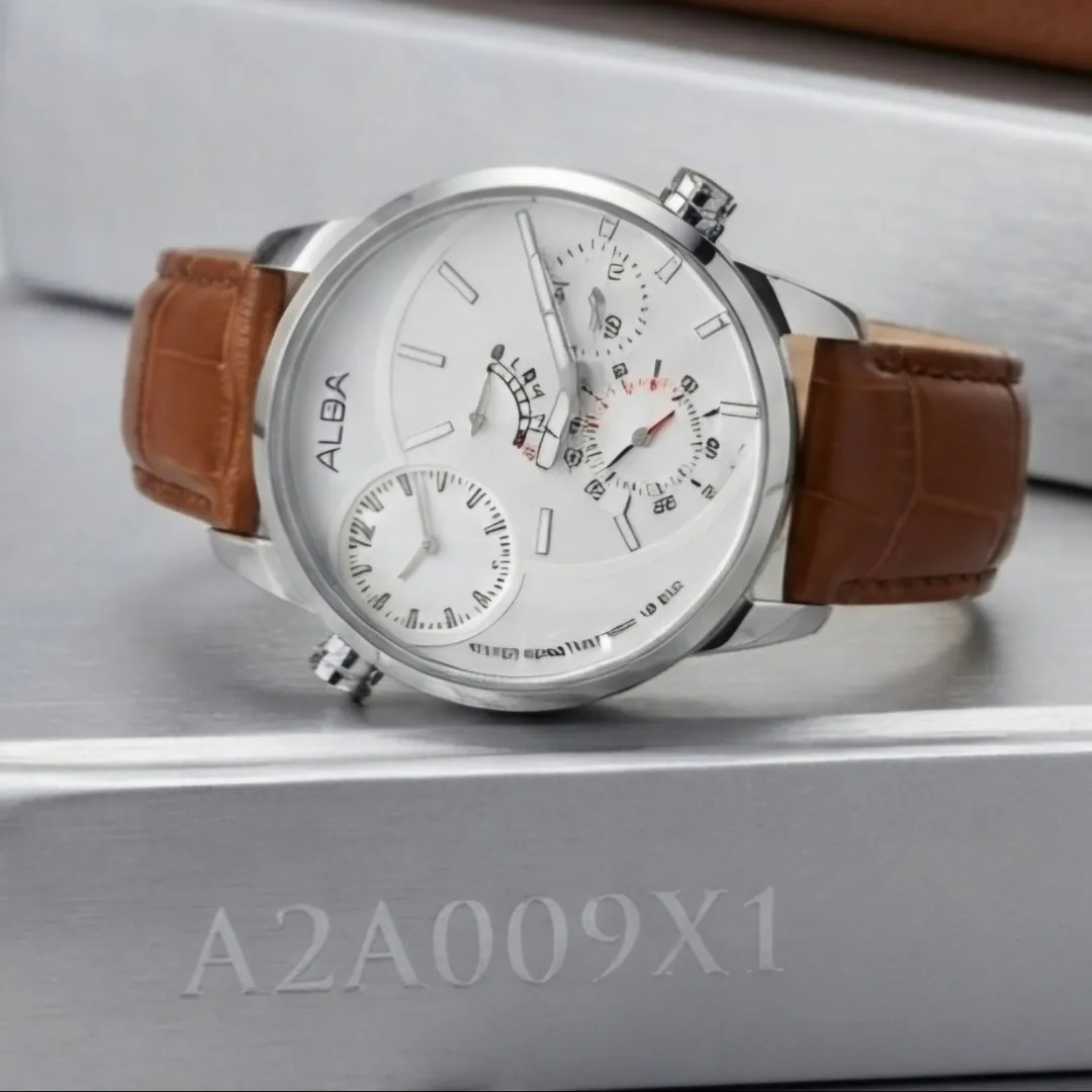 A2A009X1 PRIA LEATHER BROWN DIAL WHITE