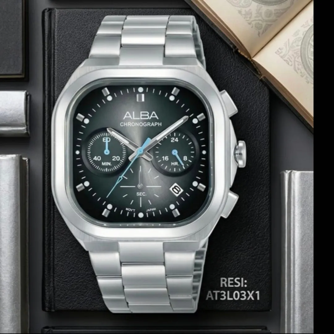 AT3L03X1 PRIA SILVER DIAL HITAM
