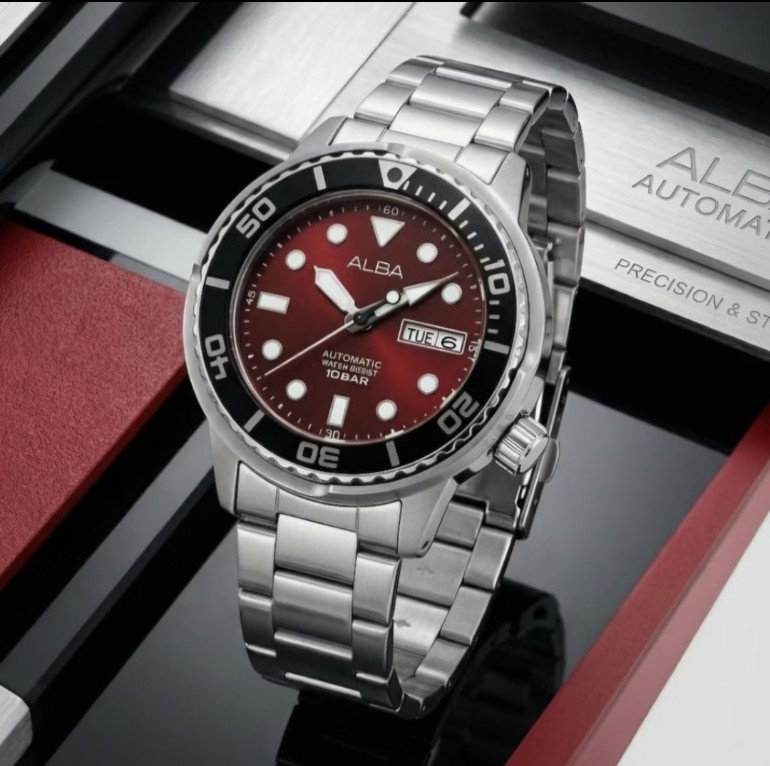 ALBA AL4263X1 SILVER RED BLACK