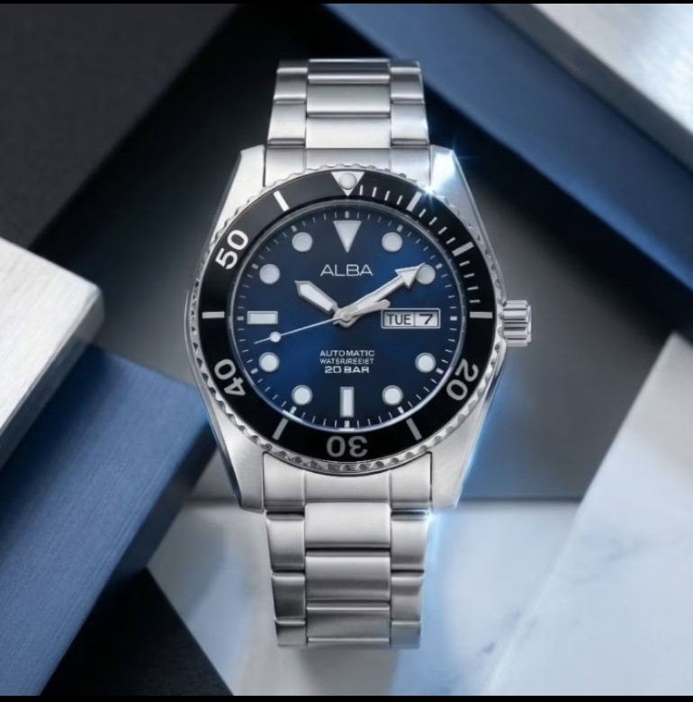 ALBA AL4333X1 SILVER BLUE BLACK 