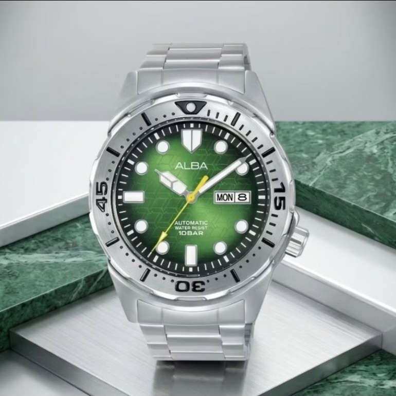 ALBA AL4443X1 SILVER GREEN BLACK 