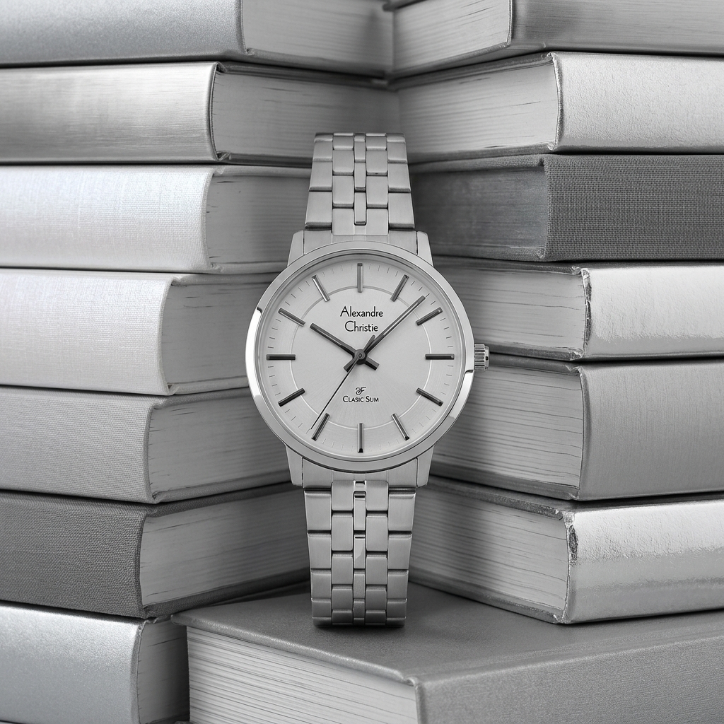 ALEXANDRE CHRISTIE 8692 RANTAI FULL SILVER