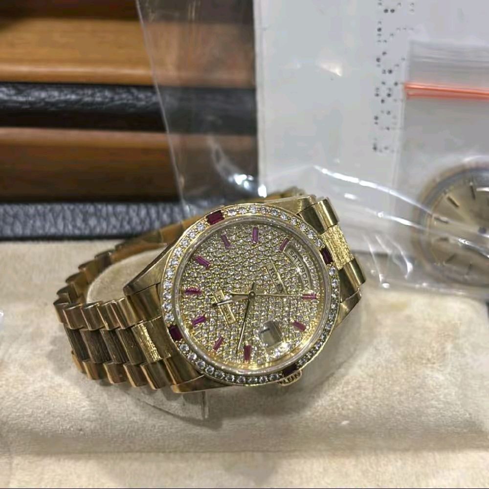 Rolex Original Preown Jam Tangan Fashion Model Datejust Stainless Steel Rose Gold Stylish 